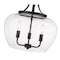 Z-Lite Joliet 3 Light Pendant, Matte Black & Clear 473P16-MB - alternate 5
